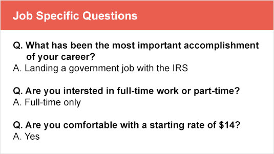 Job Questions